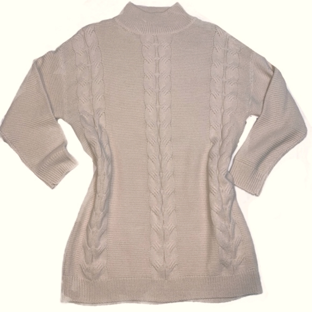 Princess Polly Cable Knit Sweater Dress Baby Pink Oversized